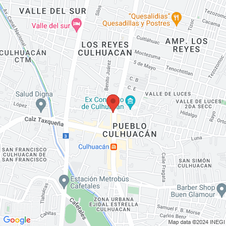 Clínica Veterinaria Culhuacán map
