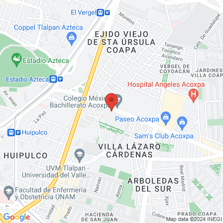 Torre Medica Acoxpa map