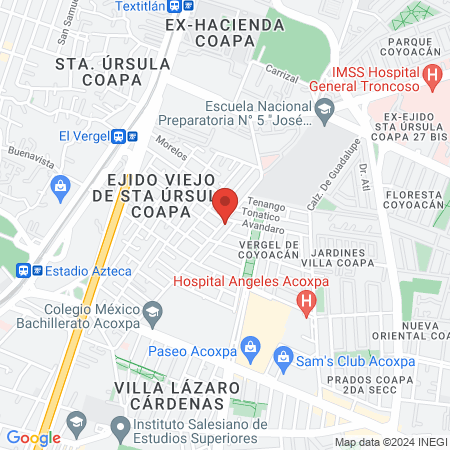 Dra. Maribel Gonzalez Espinosa map