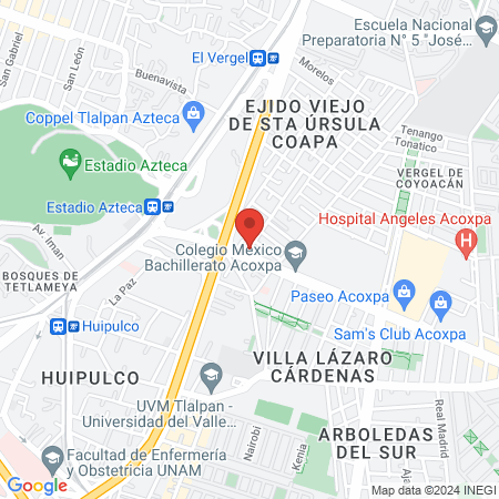 Jose Antonio Gama Vargas Médico General Coyoacán map