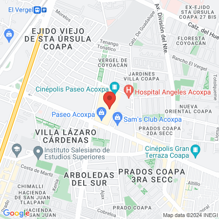 dentalia Paseo Acoxpa map
