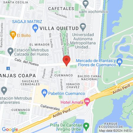 Dra. Carreón Ginecologa map