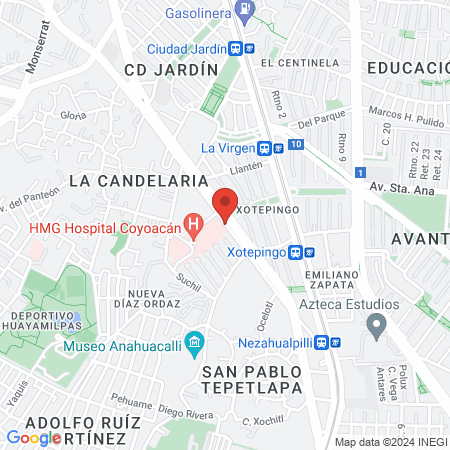 Dra. Andrea Isela Ambriz Reyes - Ginecologa en Coyoacan (CDMX) map