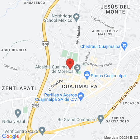 Doctor Arturo Pérez Chávez map