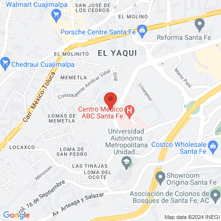 Dra. Lirio Alejandra López García map