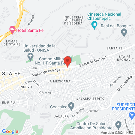 Dra. Viridiana Dentista Integral map