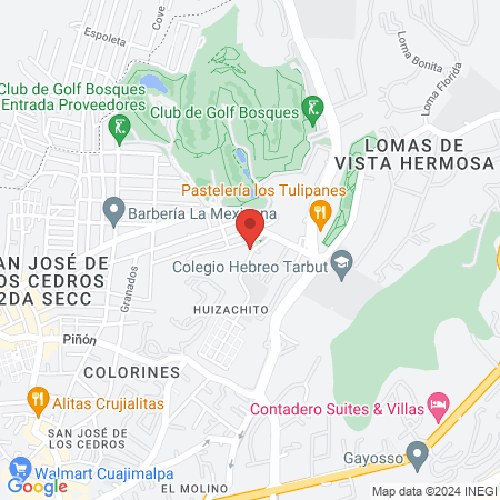 Barbería Santo Huizache map