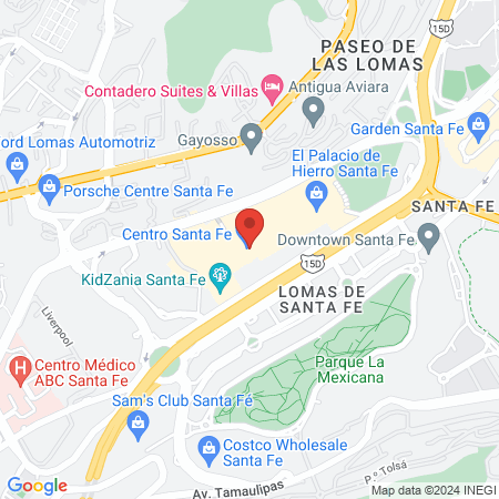 Mi Consultorio Santa Fe map