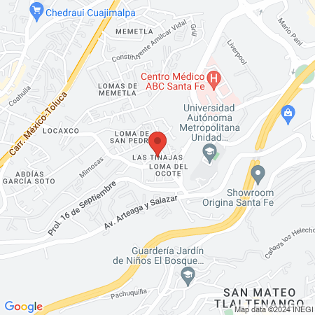 Dr. Marcela Tavera Hernández map