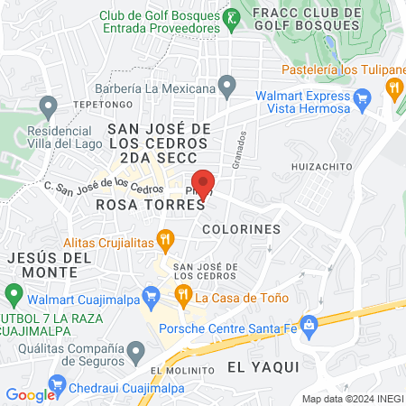 SALÓN LAS GEMELAS map