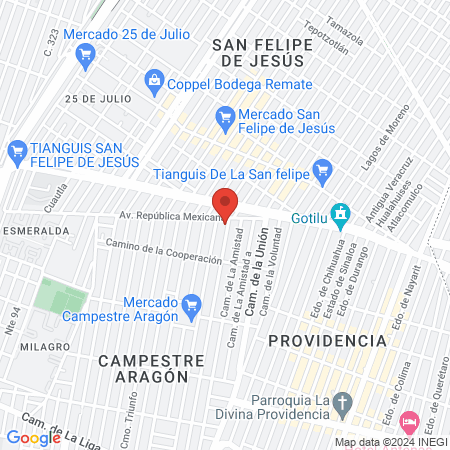 Start Up Fitness México map