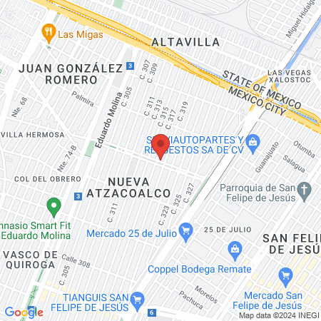 Clínica de salud nutrición y belleza map