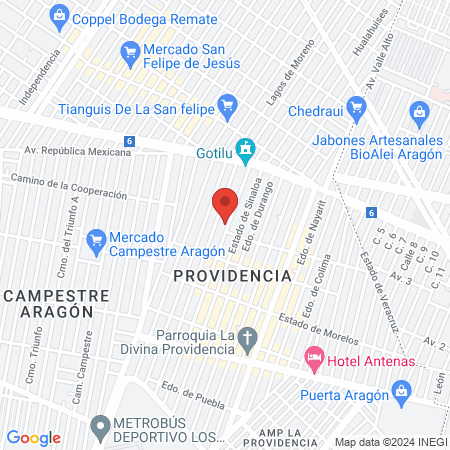 Clinica Providencia 2002 map