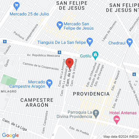 Guerrero Aviña Ana Lilia map