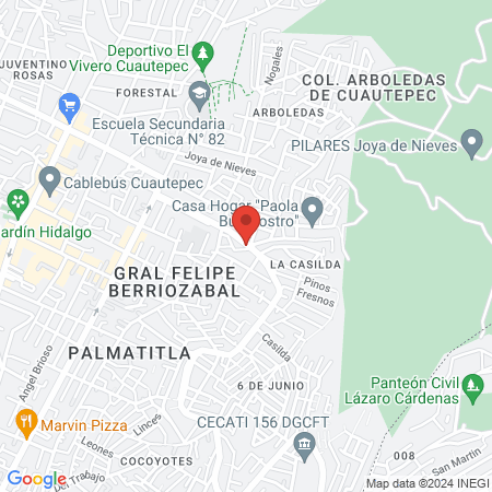 Barber shop GONZÁLEZ map