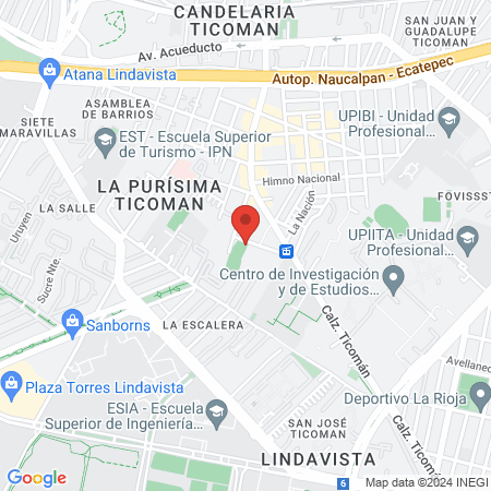 FAROVA FUT 7 TICOMAN Cancha "Silvia Vallejo Gonzalez map