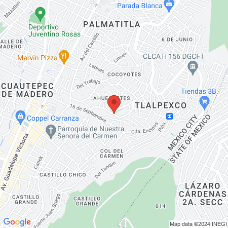 Centro de Salud Ahuehuete map