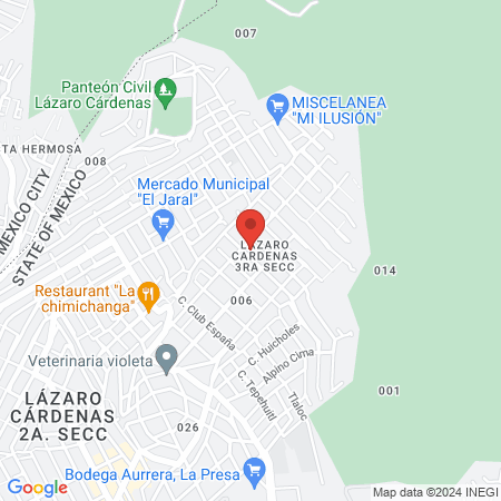 Centro de Salud Urbano Lázaro Cárdenas 1 map