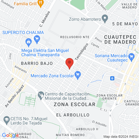 Terapia Física y Rehabilitación Tecnológico map