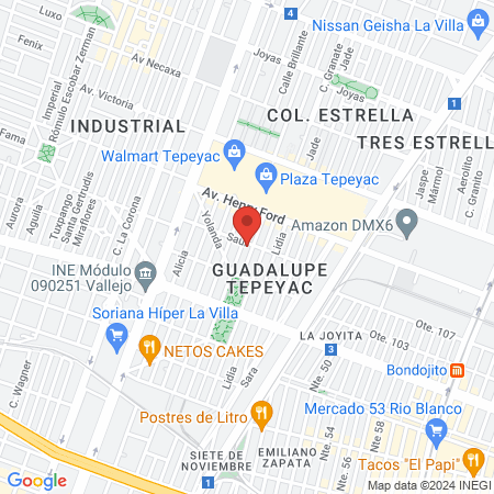 Barberia Royal Club Tepeyac map