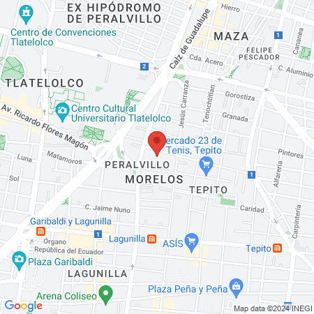 Centro Deportivo José María Morelos y Pavón map
