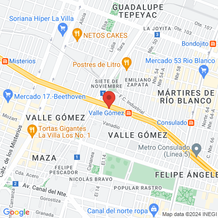 CONSULTORIO DENTAL C.D. MARIBEL MANCILLA ZAMORA Y C. D. MARCOS MEJIA PADRON map