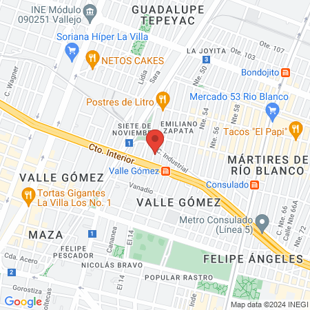 Dr. Rodrigo Arturo Legaria Herrera, Ginecólogo map