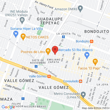 Dr Carlos Vazquez Bejarano map