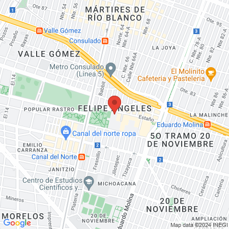 Hospital Materno Infantil Inguarán map