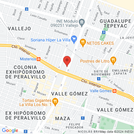 Fisioterapia CEREMEFI | Suc. Vallejo map