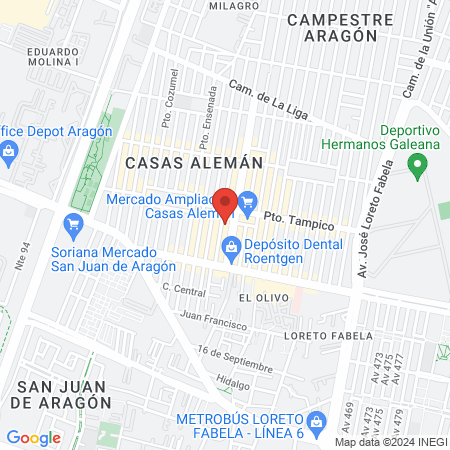 Estética D' Vero map