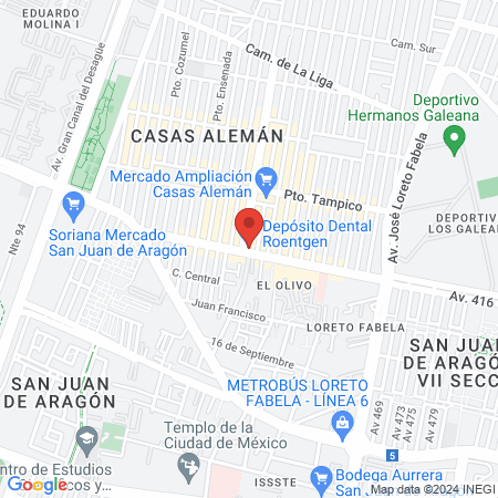 Clínica de Especialidades Dentales map