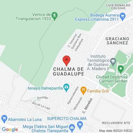 Vázquez Torres Manuel Guadalupe map