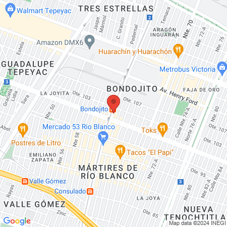 Clínica Veterinaria de Especialidades Inguarán map