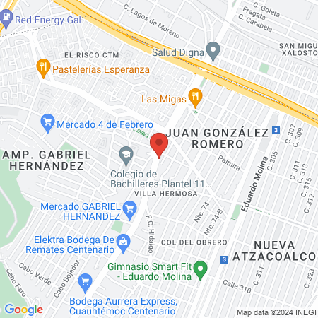 "El salón de la fama" barber shop & nail bar map