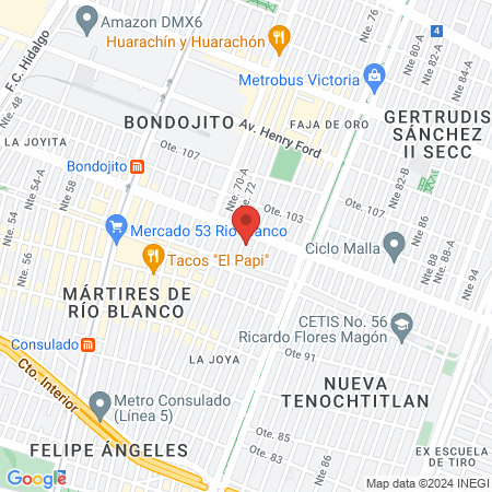 Salon de belleza map