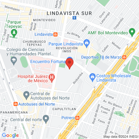 Hospital veterinario CRIVET Fortuna map