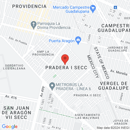 Barbería Calaveras y Diablitos map