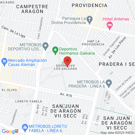 Gimnasio de Halterofilia Hermanos Galeana map