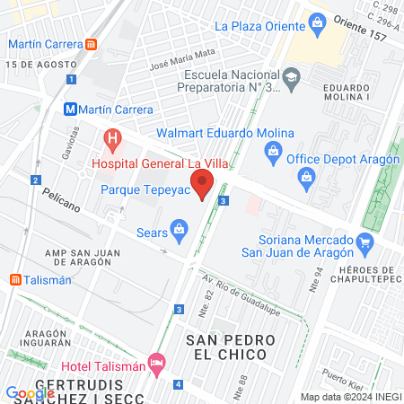 HAPPY laser Tepeyac map