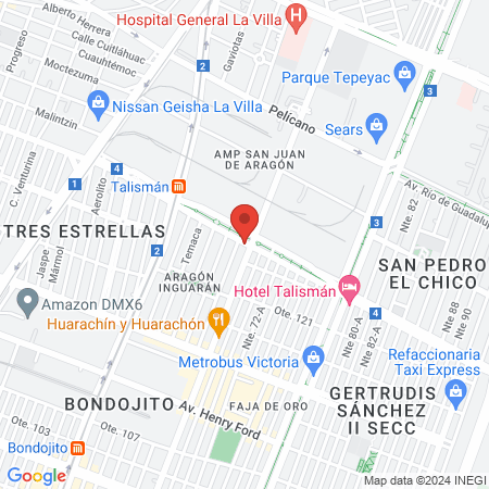 Barbería 200 map