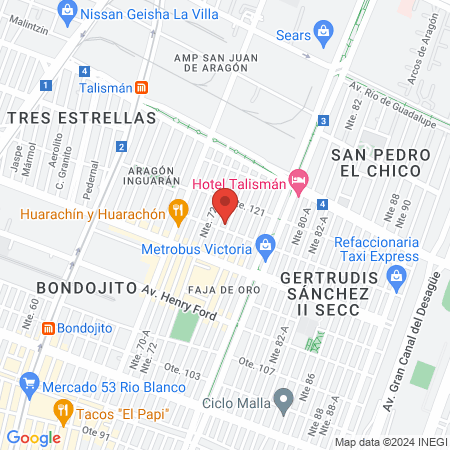 Quiro Practico Congreso map