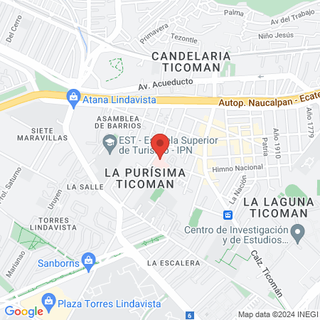 Hospital General De Ticoman map