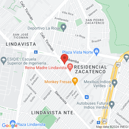 Hospital Quirúrgico Norte map