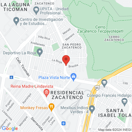 DentalB Zacatenco map