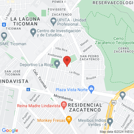 Gimnasio del barrio map