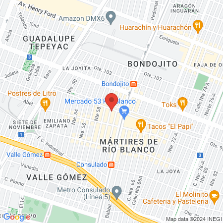 Consultorio Dental Dr. Hugo Moreno map