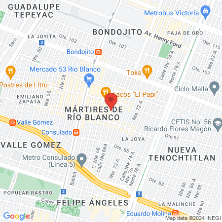 DR. MOISÉS MORENO map