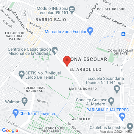 Veterinaria 4 Garritas map