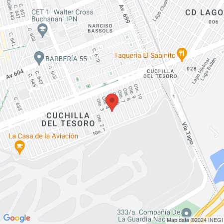 Barber Shop Salvaje Oeste map